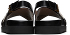 Gucci Black & White Slingback Sandals