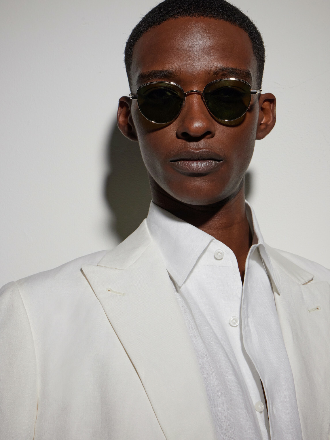 Garrett Leight California Optical - Wells J Round-Frame Titanium Sunglasses