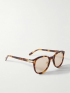 Cartier Eyewear - Round-Frame Embellished Tortoiseshell Acetate Sunglasses