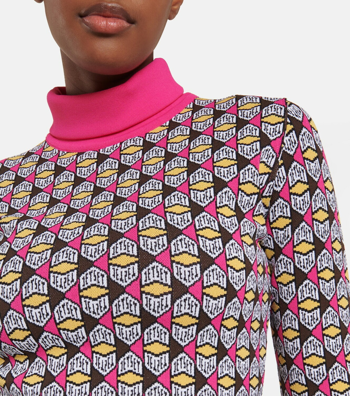 Jet Set Logo turtleneck sweater