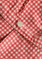 Damson Madder Mari Gingham Stretch-denim Gilet Red
