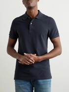 TOM FORD - Garment-Dyed Cotton-Piqué Polo Shirt - Blue