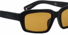 Jacquemus Marino - Matte Black / Amber Lens Sunglasses