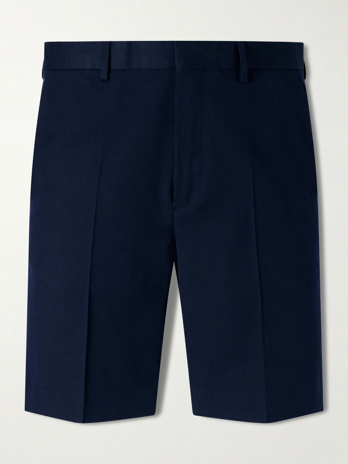 Dries Van Noten - Straight-Leg Cotton and Wool-Blend Shorts - Blue