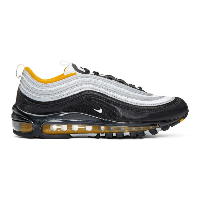 Photo: Nike Black and White Air Max 97 Sneakers