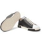 Dolce & Gabbana - Colour-Block Leather Sneakers - Black