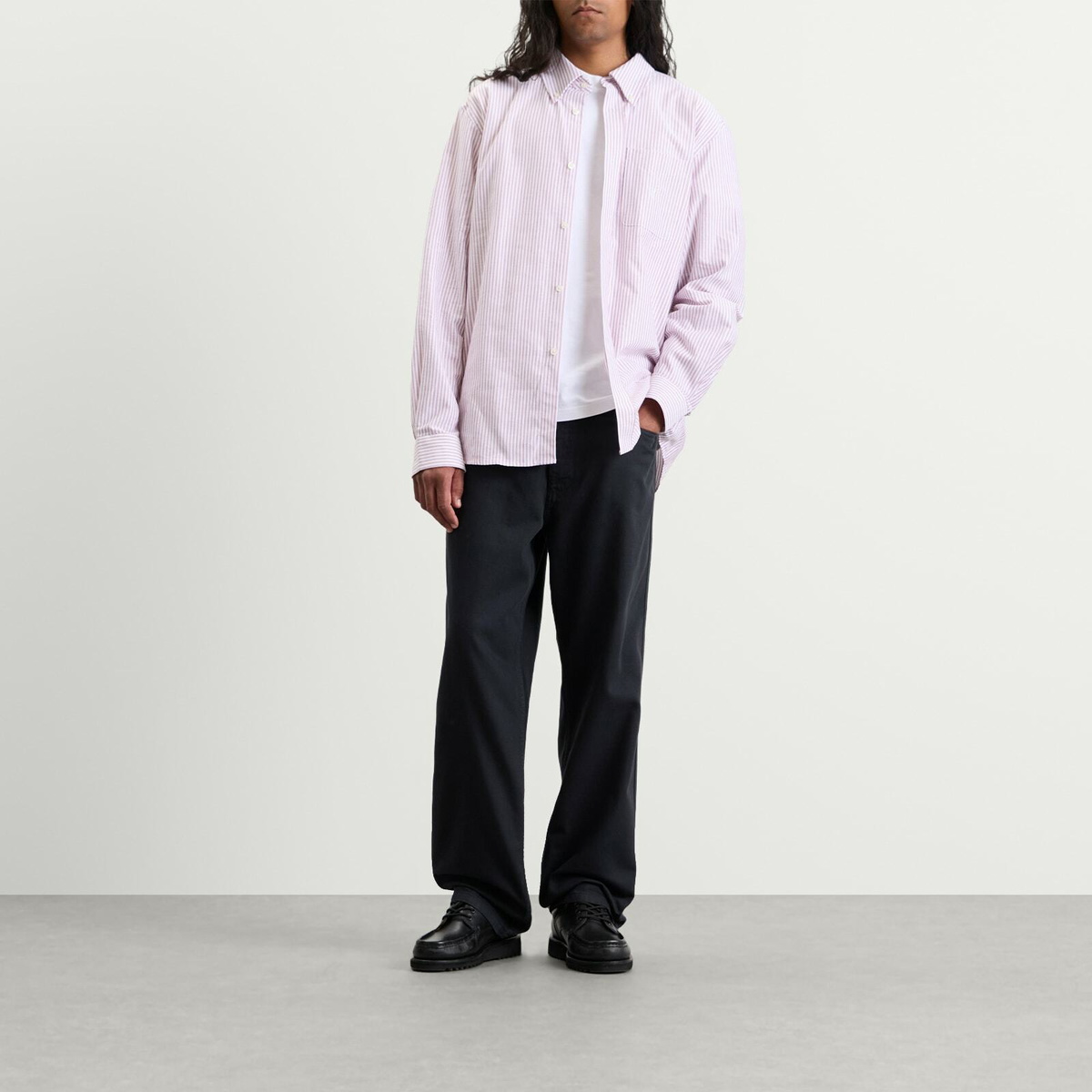 Palmes Men's Deuce Oxford Shirt in Red Stripe