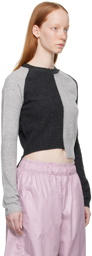 Talia Byre Gray Patched Sweater