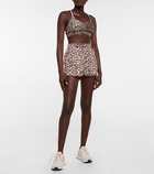 The Upside - Sheba leopard-print track shorts