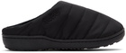 SUBU Black Quilted Nannen Slippers