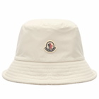 Moncler Men's Teddy Fleece Bucket Hat in Light Beige