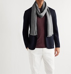 Loro Piana - Fringed Cashmere and Silk-Blend Scarf - Gray