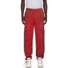 Off-White Red Tie-Dye Lounge Pants