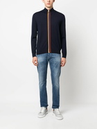 PAUL SMITH - Zipped Wool Cardigan