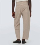 Lemaire Twisted cotton tapered pants