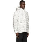 Nike White and Black EcoDown Marble Sportswear Jacket