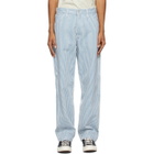 Levis Blue Striped Stay Loose Carpenter Trousers