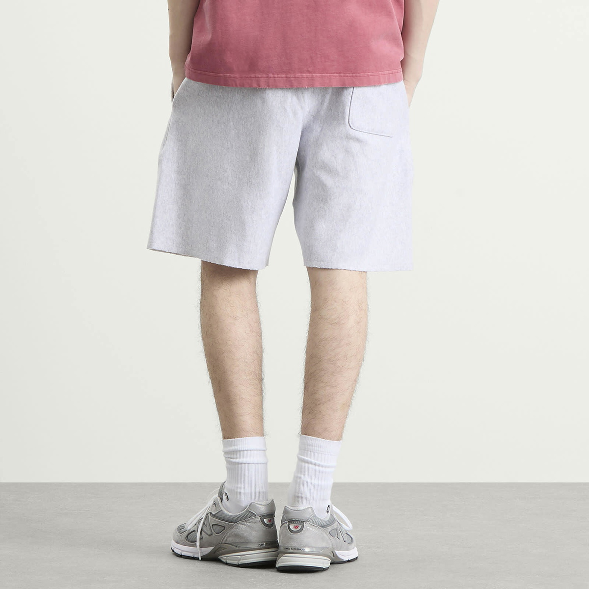 Champion Men's Reverse Weave Sweat Shorts in Grey Marl Champion