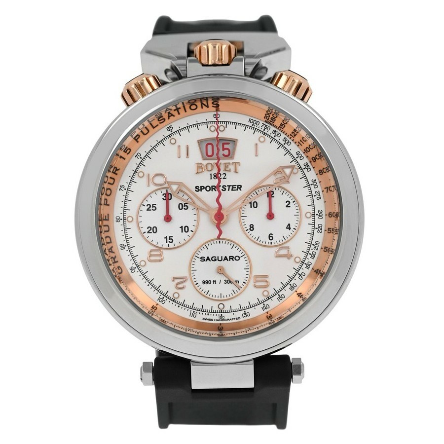 Bovet Sportster Automatic White Dial Mens Watch SP0426-R5N