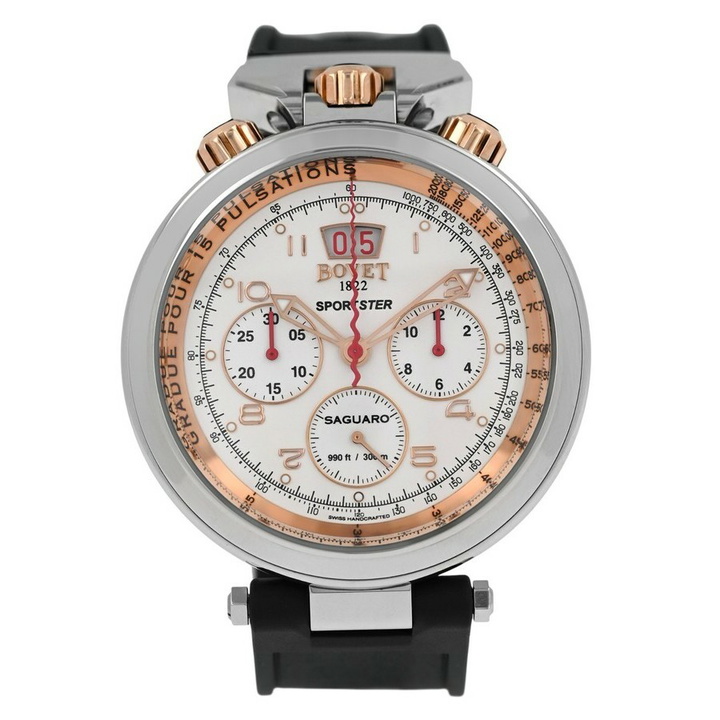 Photo: Bovet Sportster Automatic White Dial Mens Watch SP0426-R5N