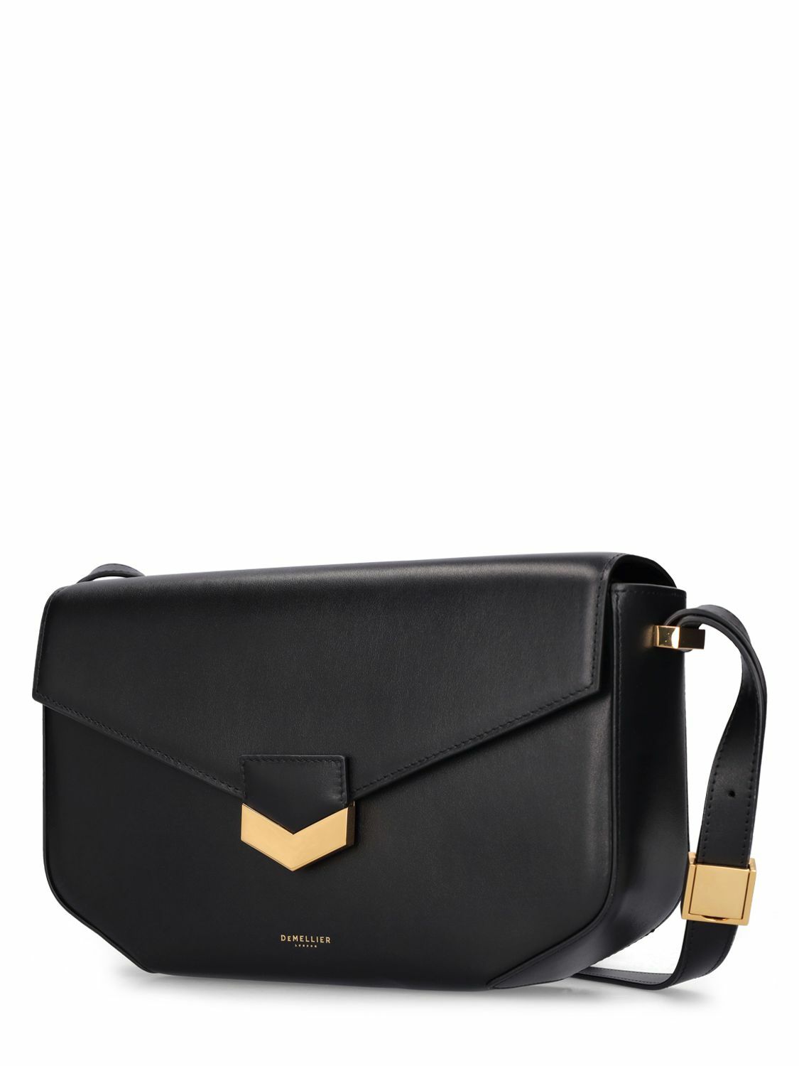 DEMELLIER Midi London Leather Shoulder Bag