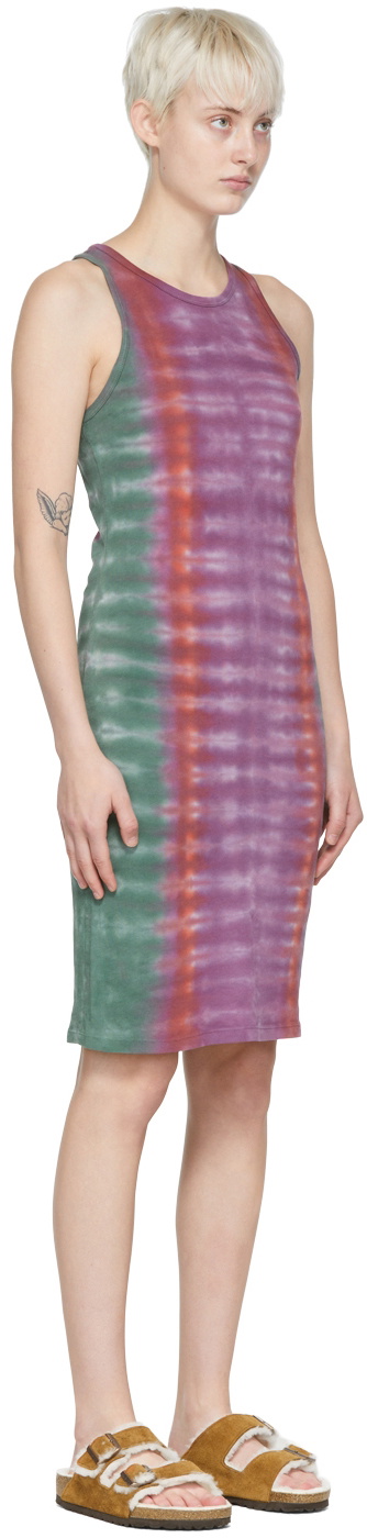 Raquel Allegra Purple Cotton Mini Dress