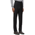 Ermenegildo Zegna Black Wool and Silk Trousers