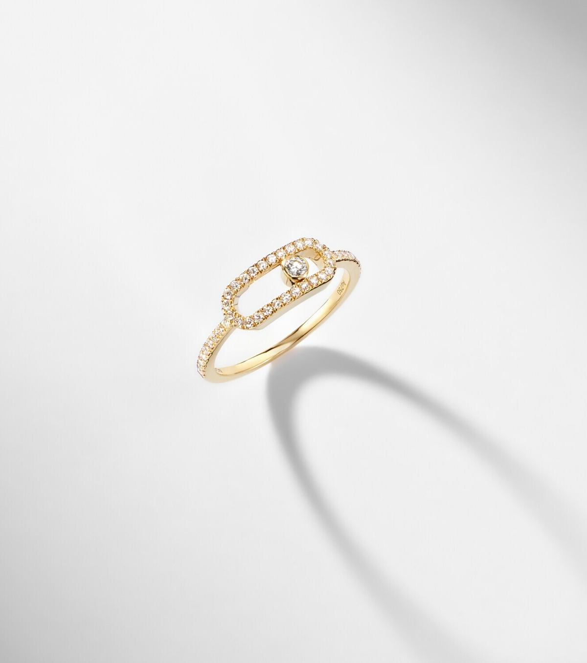 Messika Move Uno 18kt gold ring with diamonds