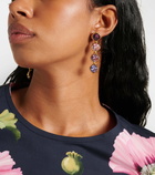 Oscar de la Renta Classic Crystal Strand earrings