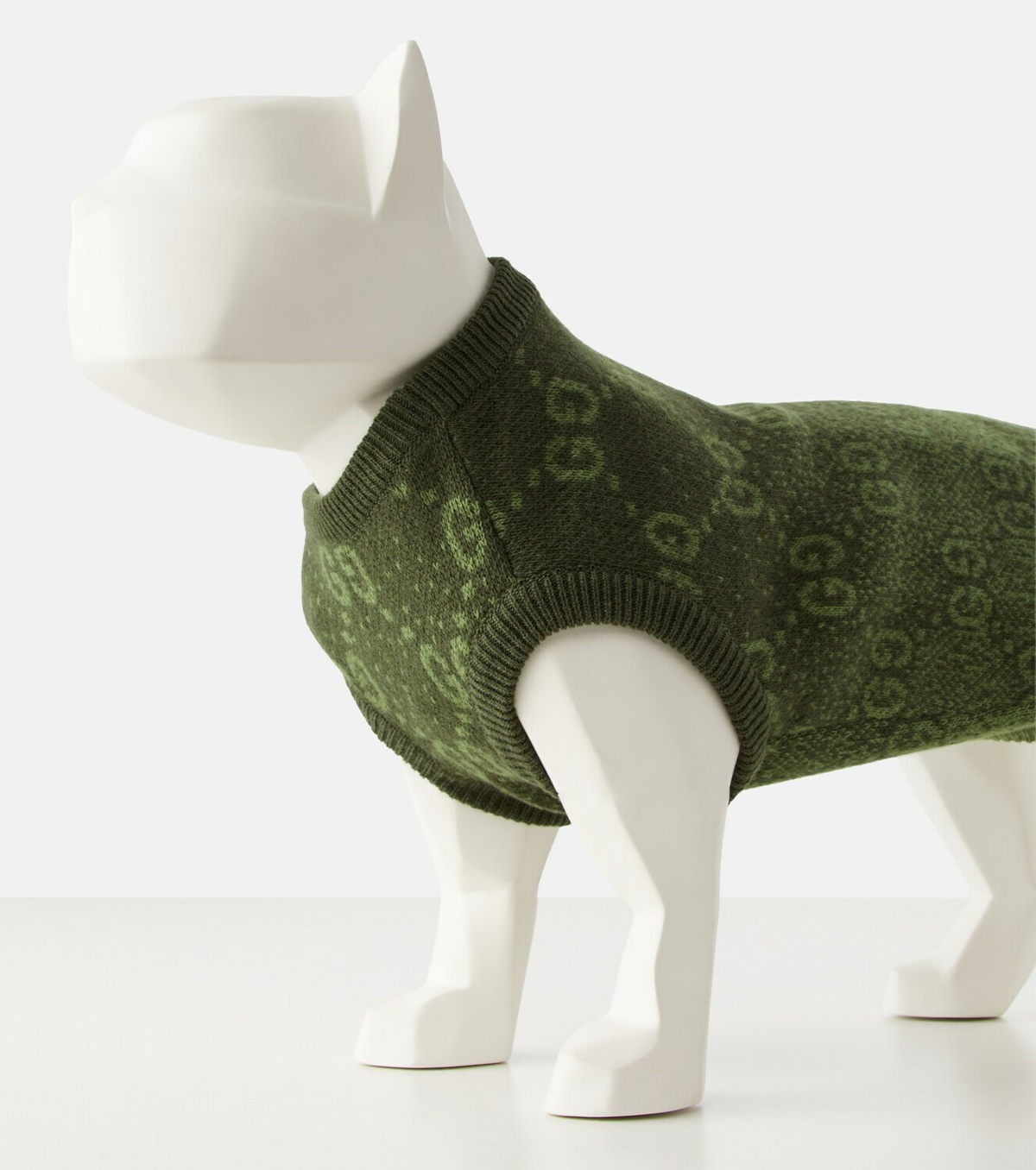 Gucci GG wool jacquard dog sweater