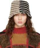 Andersson Bell Beige Contrast Knit Bucket Hat