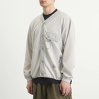 and wander Men's Vent Cardigan in Light Grey
