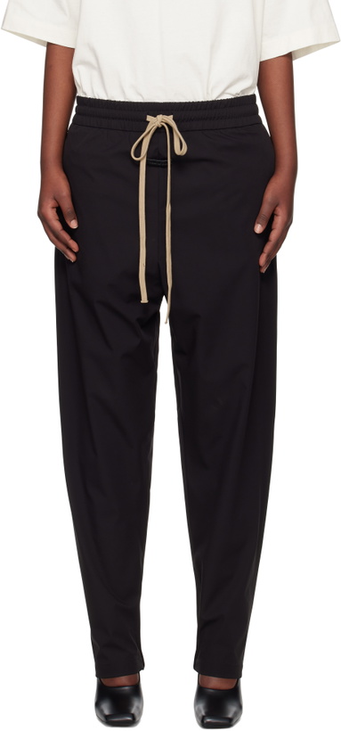 Photo: Fear of God Black Nylon Track Pants