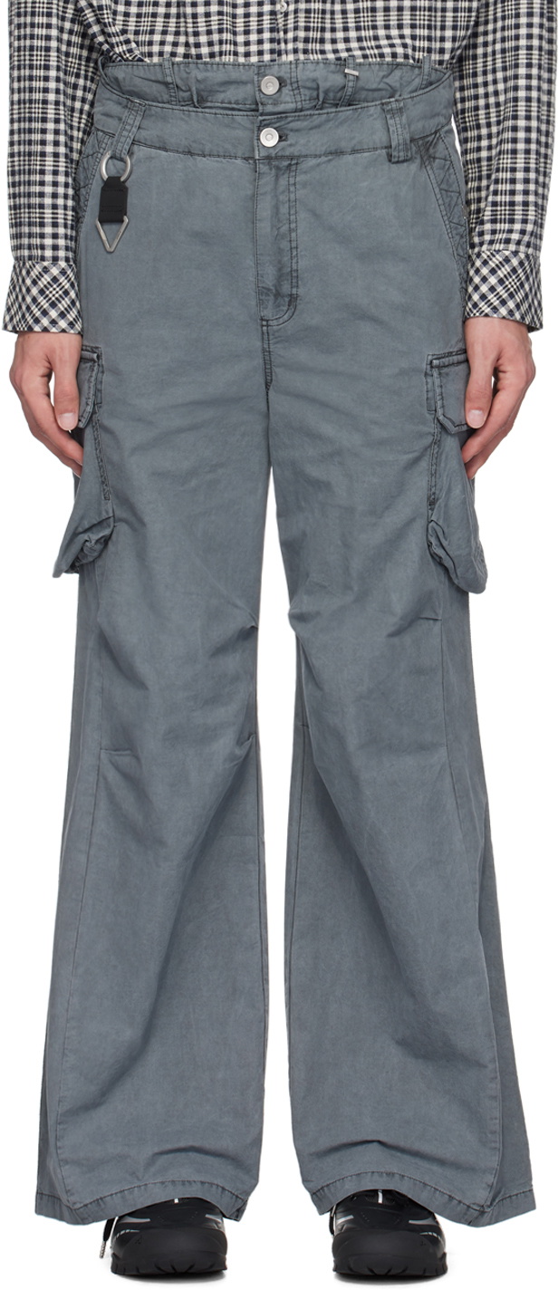 C2H4 Gray Weathering Volume Cargo Pants