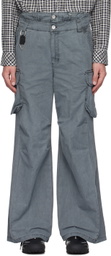 C2H4 Gray Weathering Volume Cargo Pants