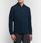 Club Monaco - Slim-Fit Button-Down Collar Double-Faced Cotton Shirt - Storm blue