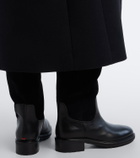 Aeyde Theo leather and suede knee-high boots