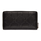 Gucci Black GG Embossed 20 Tennis Wallet