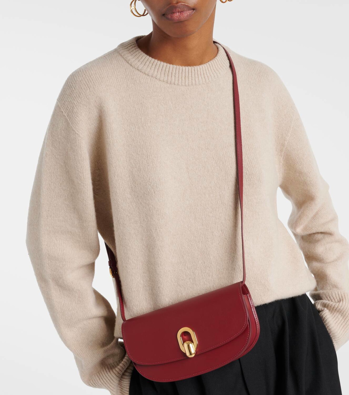 Savette Tondo Crescent leather shoulder bag Savette