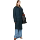 Dries Van Noten Blue Belted Pleat Jeans