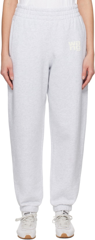 Photo: alexanderwang.t Gray Puff Logo Sweatpants