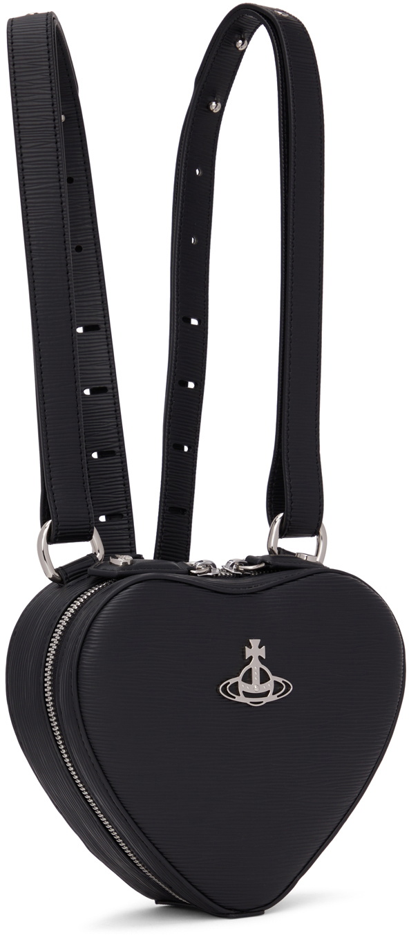 Vivienne Westwood Ella Heart Crossbody Bag in Black