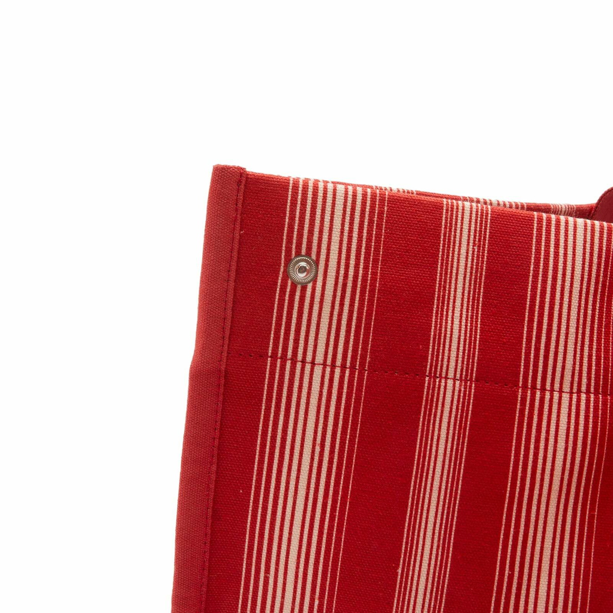 Bode Women's Parasol Stripe Tote in Rdwht 
