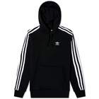 Adidas Men's 3 Stripe Hoody in Black