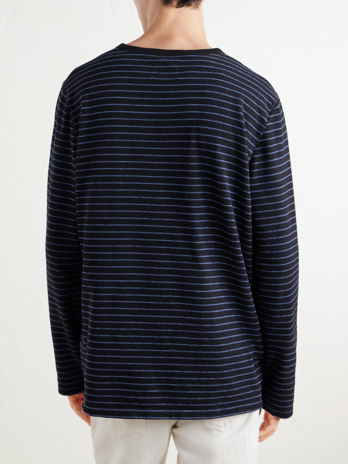 Folk - Striped Cotton T-Shirt - Black