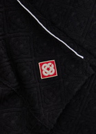 Casablanca Logo-monogrammed Terry Shorts Black
