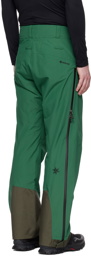 Goldwin Green Paneled Trousers