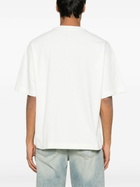 Alexander Wang Neutrals Cotton Logo-Print T-Shirt