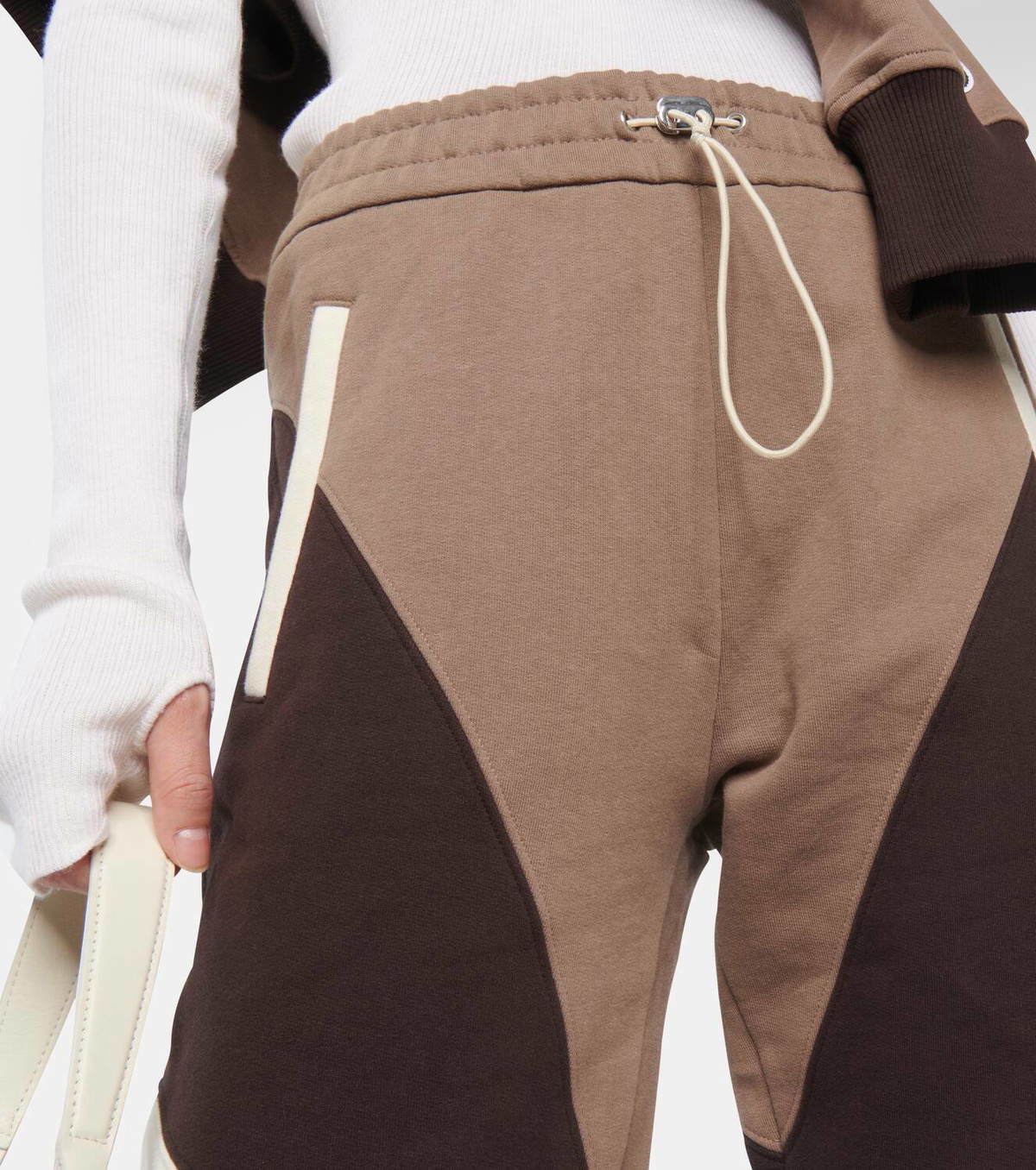 Chloé Colorblocked cotton sweatpants