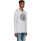 Balmain Grey Coin Logo Hoodie